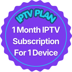 1 Month IPTV Subscription for 1 Device
