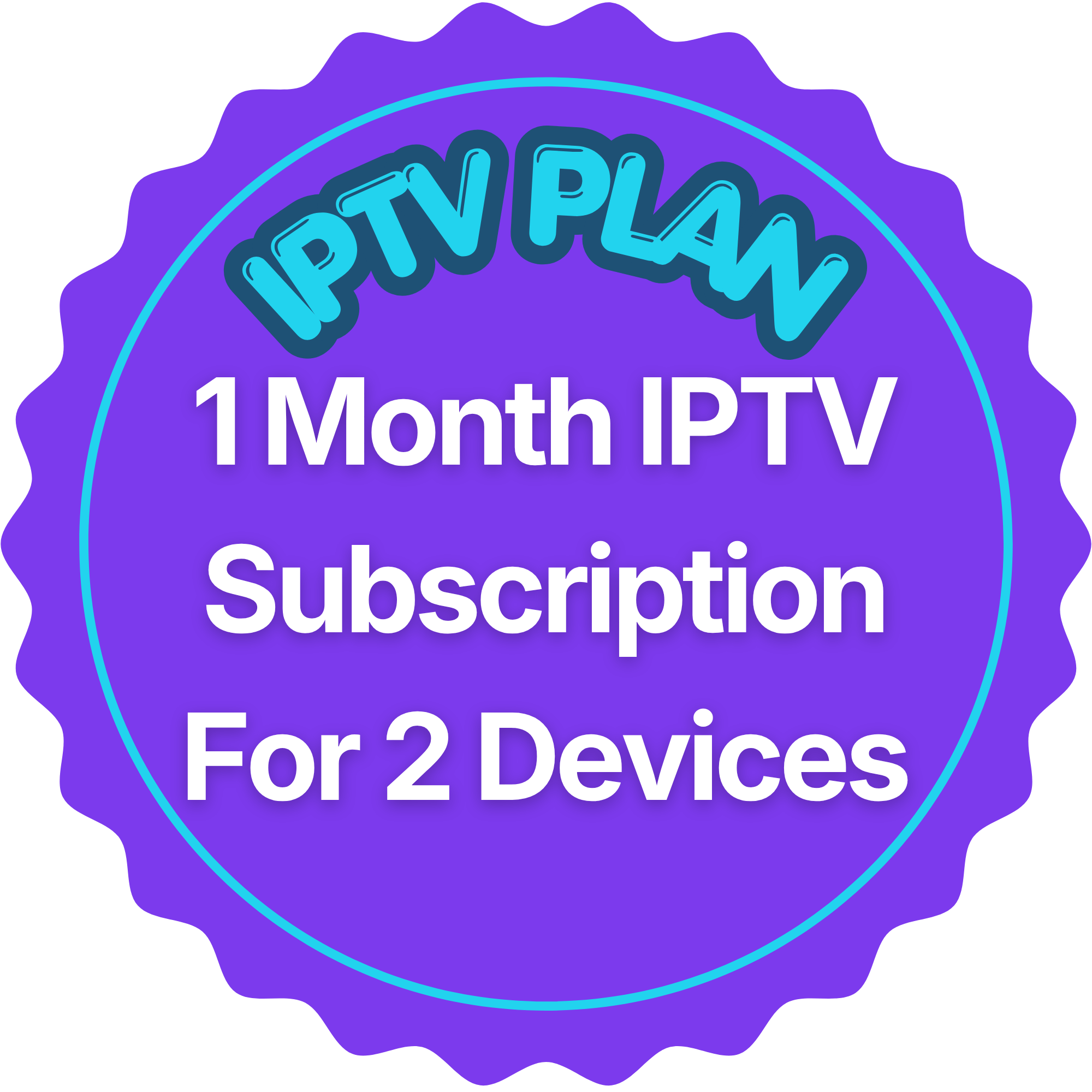 1 Month IPTV Subscription for 2 Devices