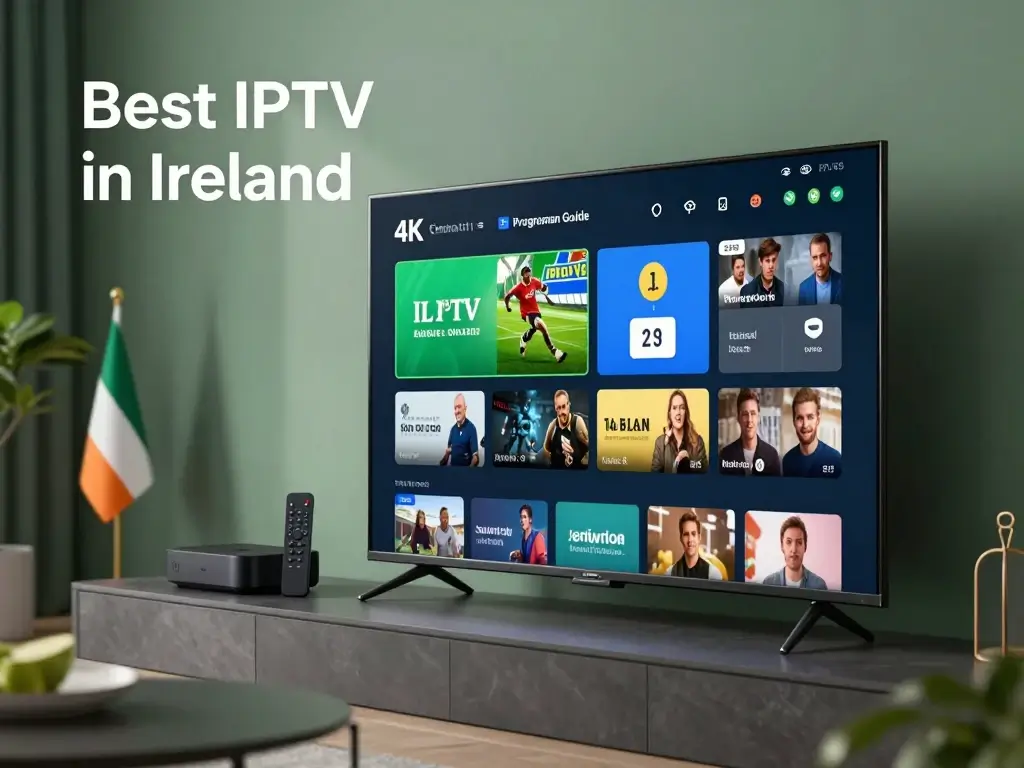Best IPTV in Ireland on a modern Smart TV