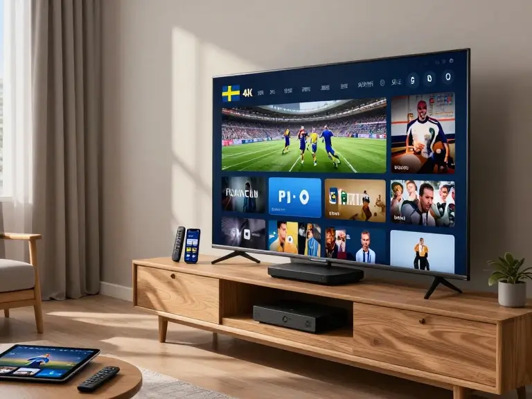 Best IPTV in Sweden 2026 on a 4K Smart TV