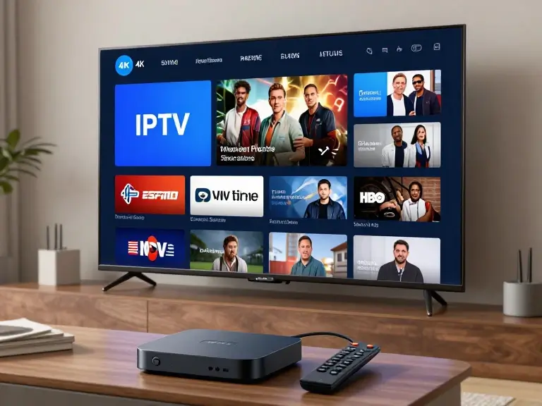 Best IPTV lifetime subscription in the USA shown on a 4K smart TV