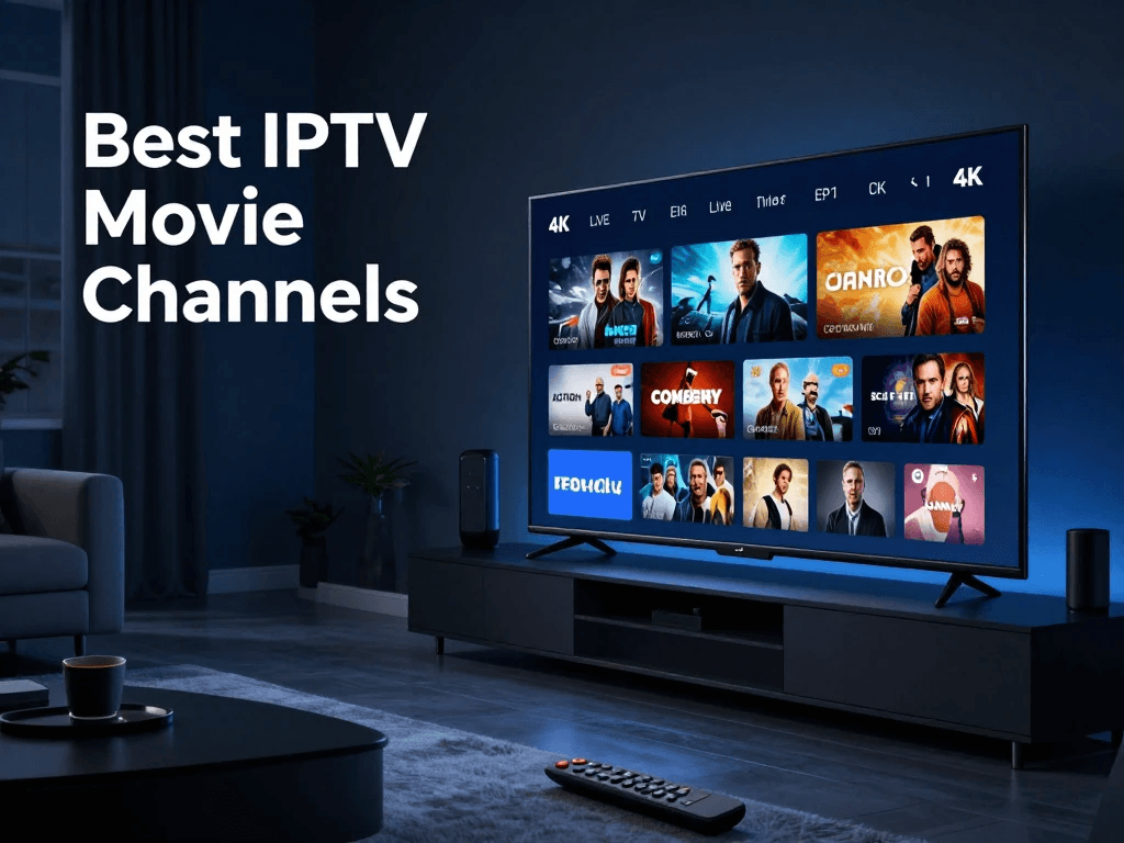 Best IPTV movie channels in the USA on a 4K Smart TV.
