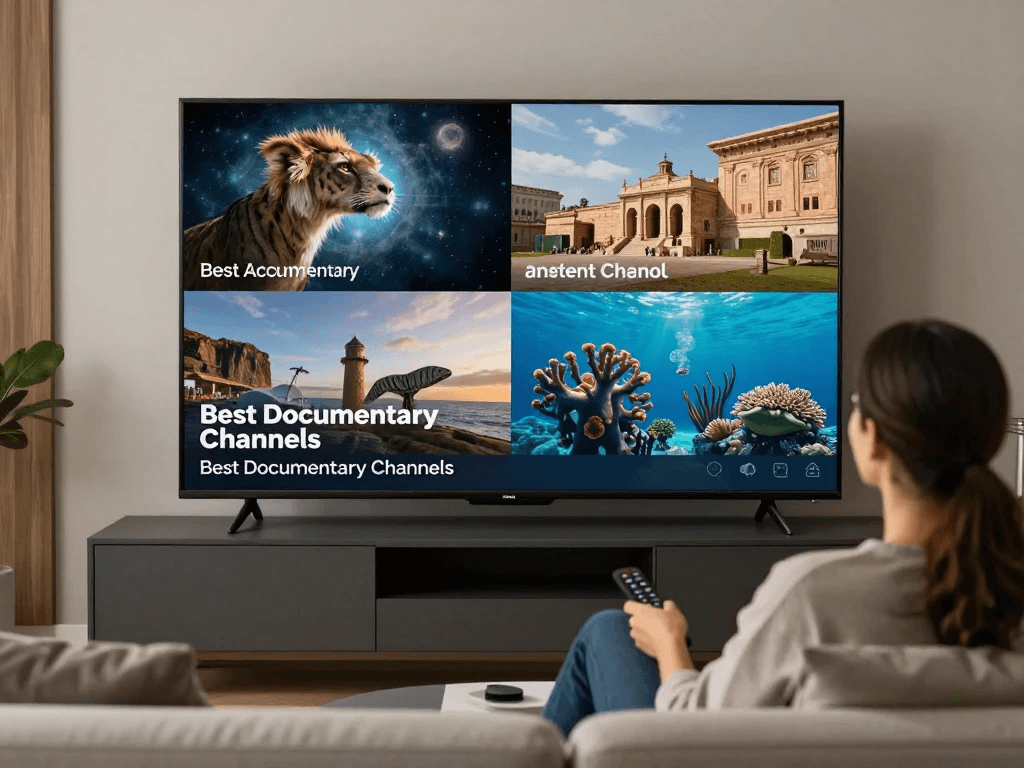 Watching documentary channels on a Smart TV
