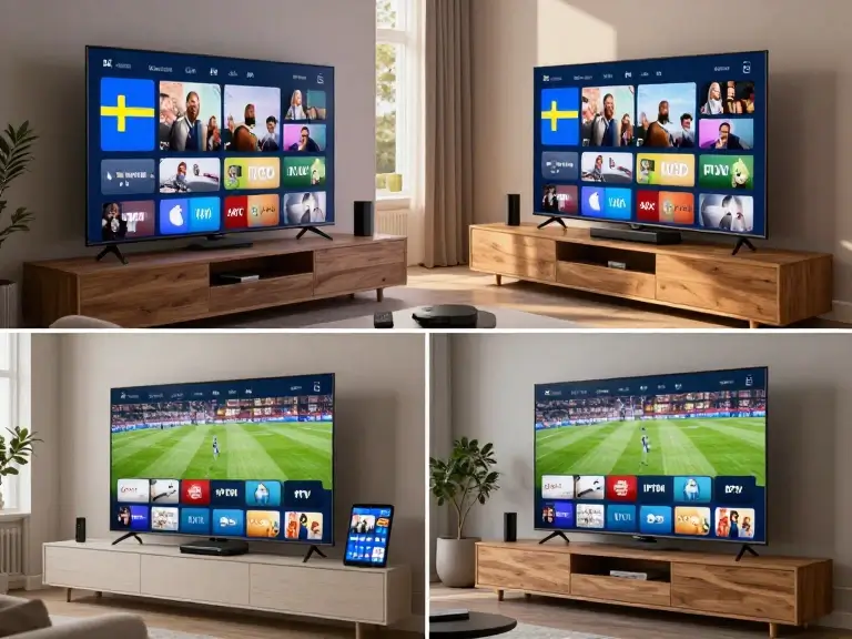 IPTV channels Sweden and live TV on Smart TV