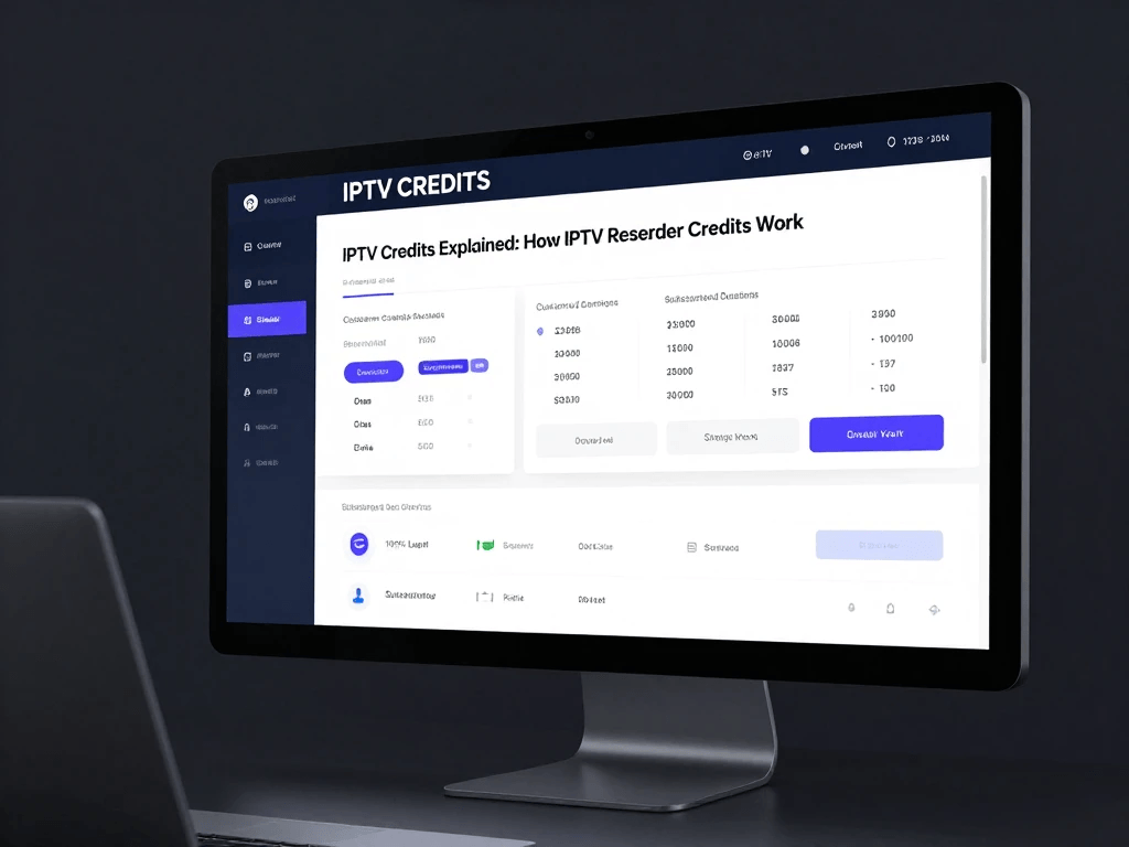 IPTV reseller profit calculation based on credit cost and customer revenue