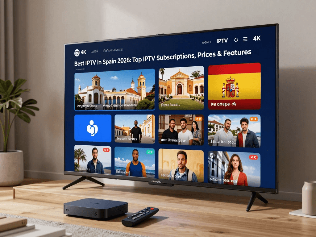IPTV Spain channels, sports, 4K streaming, and features