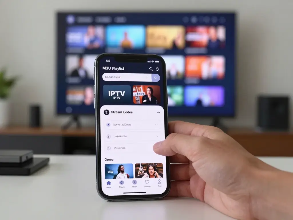 Xtream Codes IPTV setup on iPhone