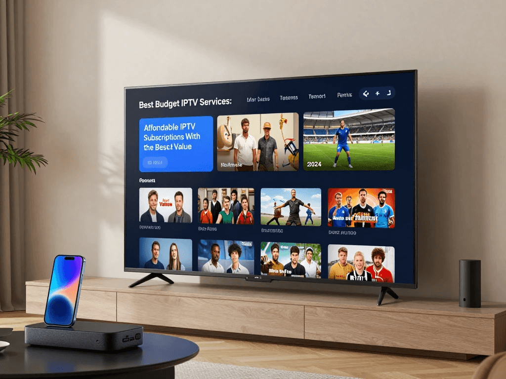 Affordable IPTV subscription with live TV and streaming channels