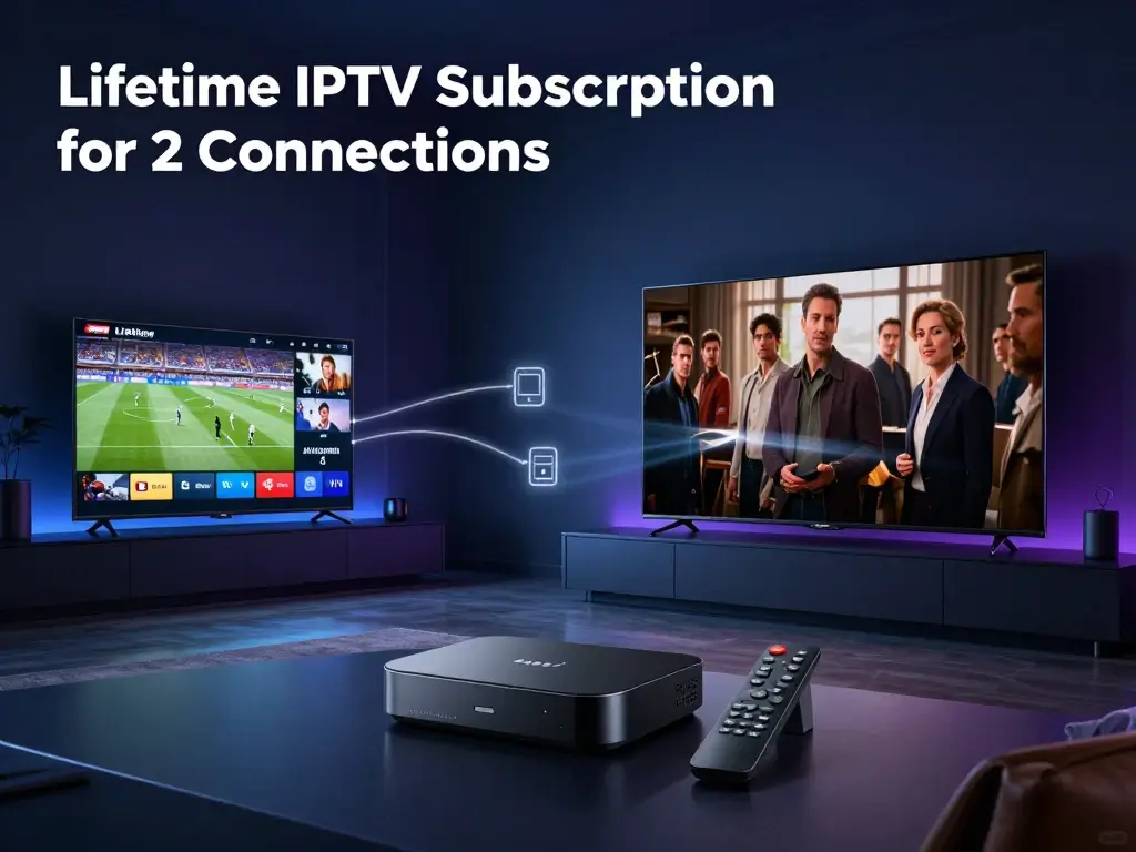 Best Lifetime IPTV Subscription for 2 Connections