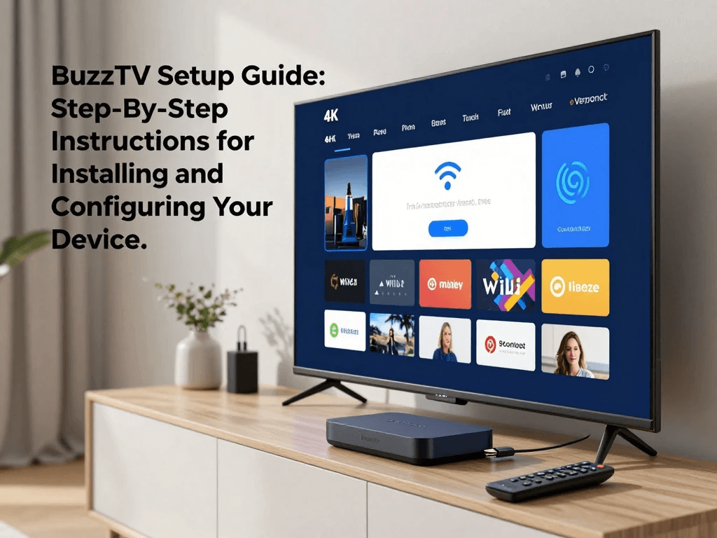 BuzzTV device connected to Wi-Fi during the setup process
