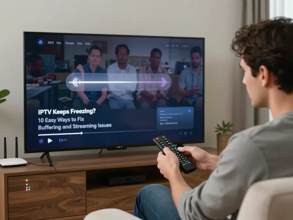 Checking internet speed to fix IPTV buffering issues