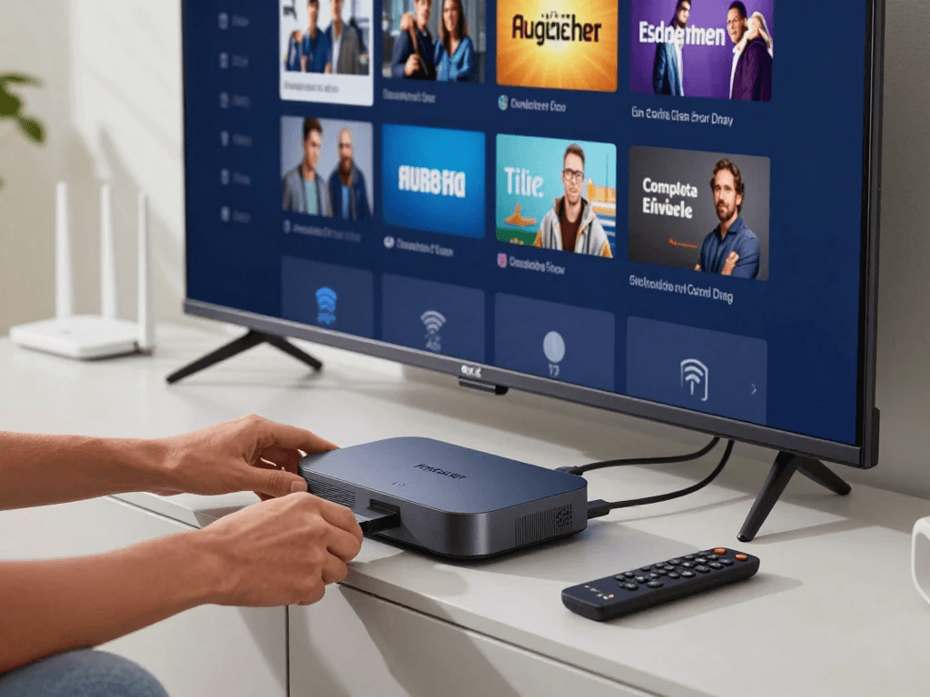 Formuler device connected to Wi-Fi for internet streaming