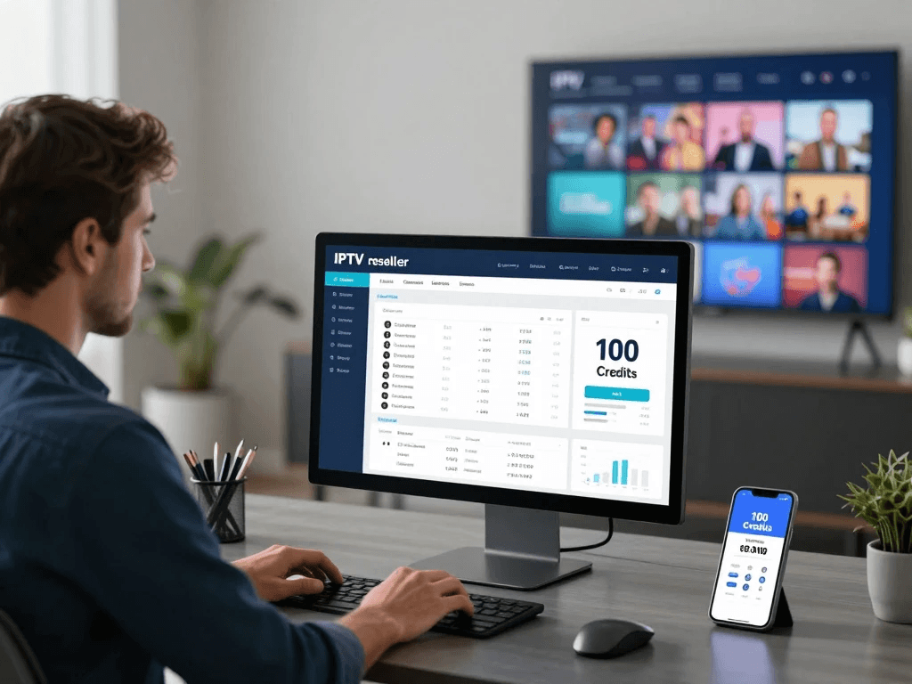 How to start an IPTV reseller business with 100 credits