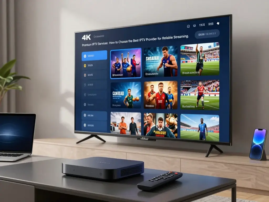 Premium IPTV 4K streaming on Smart TV