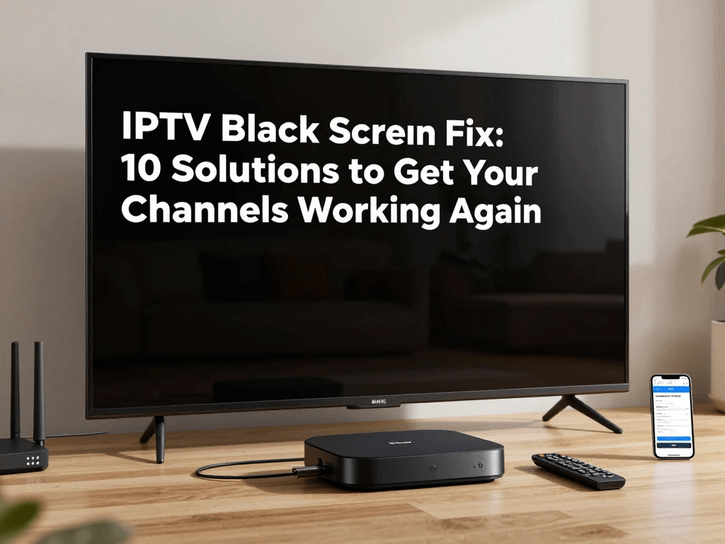 IPTV black screen fix on smart TV