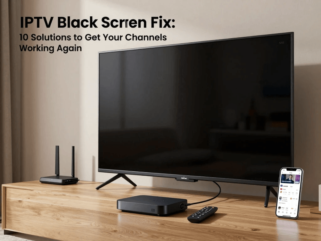 Checking HDMI connection to fix IPTV black screen