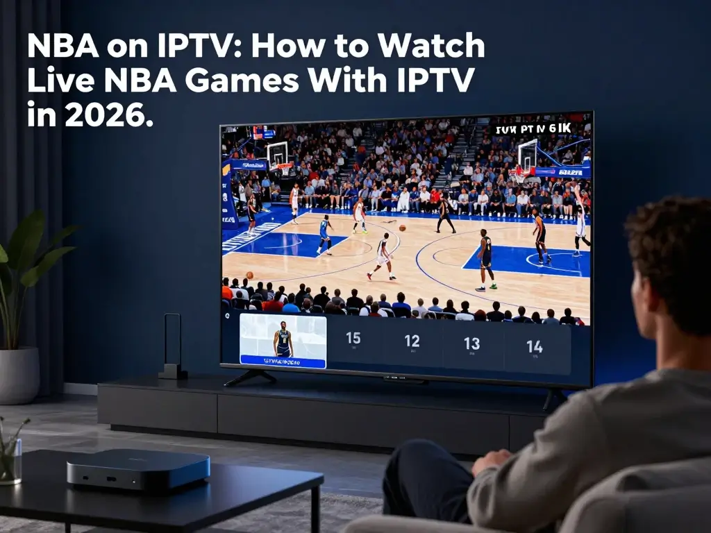 Modern IPTV setup for watching live NBA games