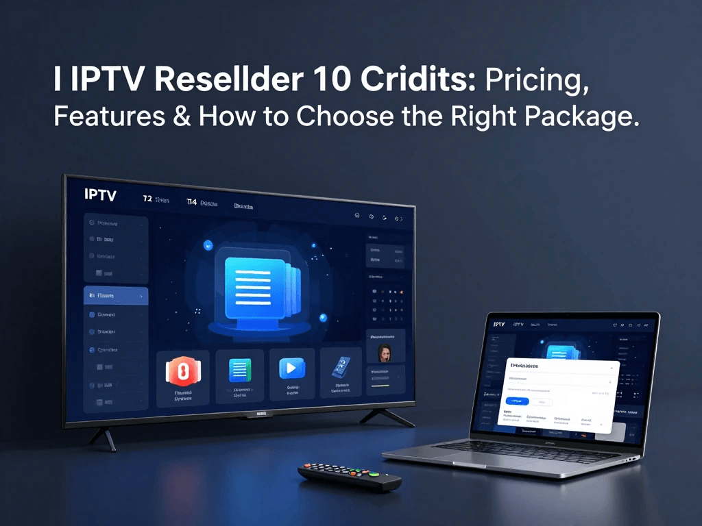 IPTV Reseller 10 Credits package and reseller dashboard