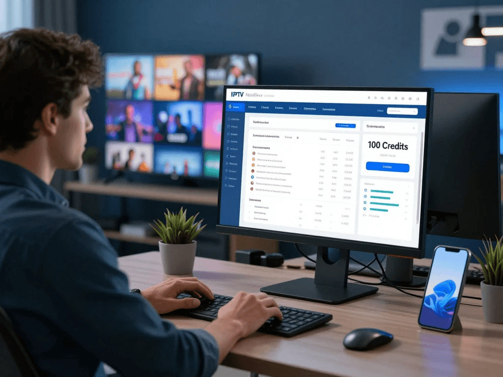 IPTV reseller 100 credits pricing and packages