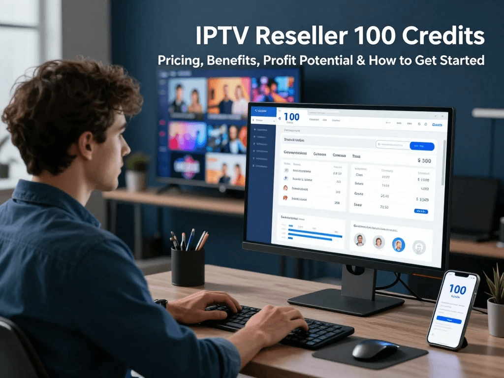 IPTV reseller 100 credits profit potential