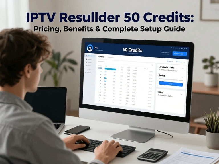 IPTV reseller 50 credits business benefits and customer subscriptions