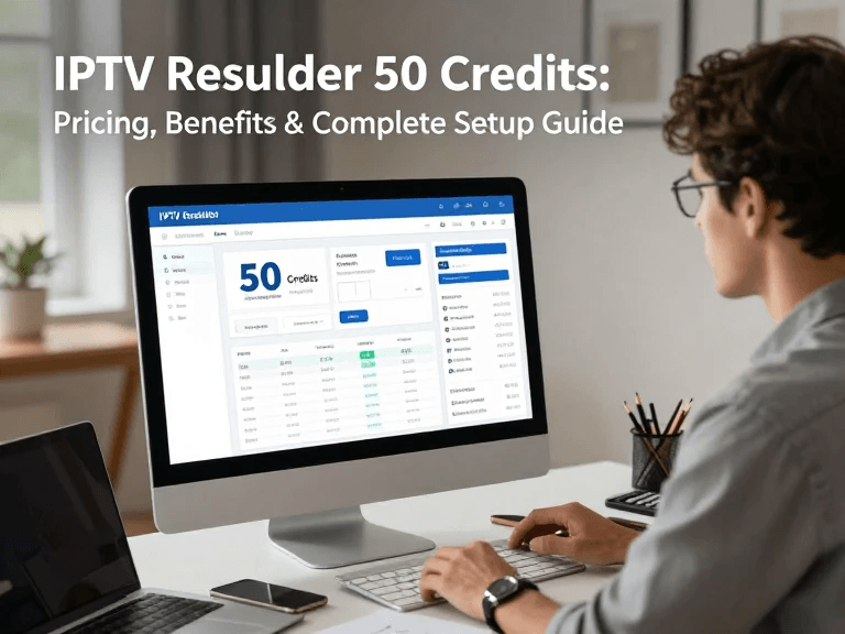 IPTV reseller 50 credits pricing and package comparison