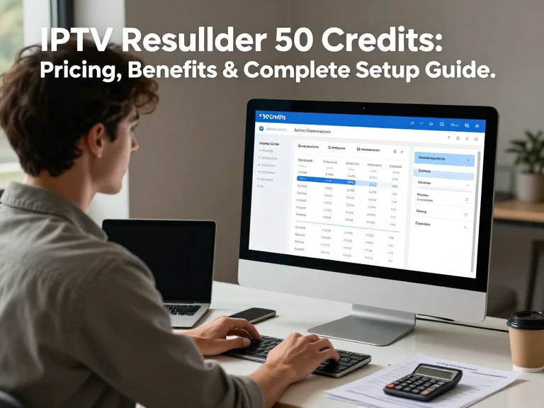 IPTV reseller 50 credits setup and customer management