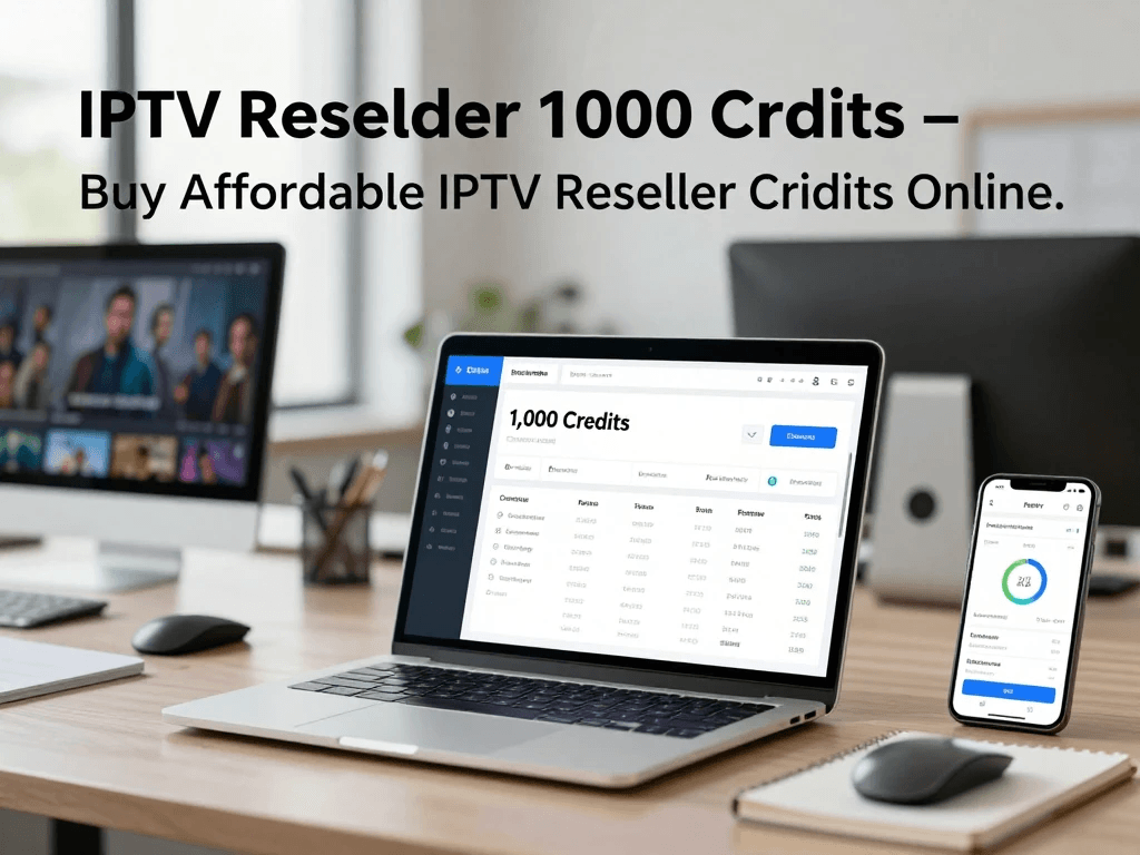 IPTV reseller panel with 1000 credits