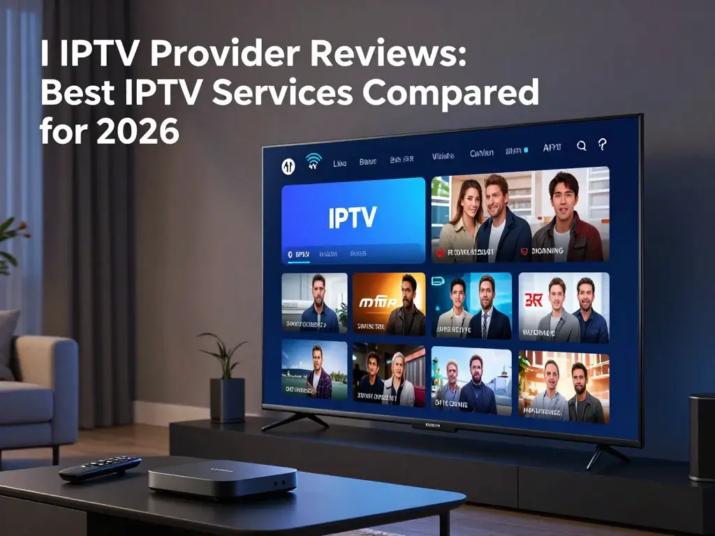 IPTV streaming on a smart TV and compatible streaming devices