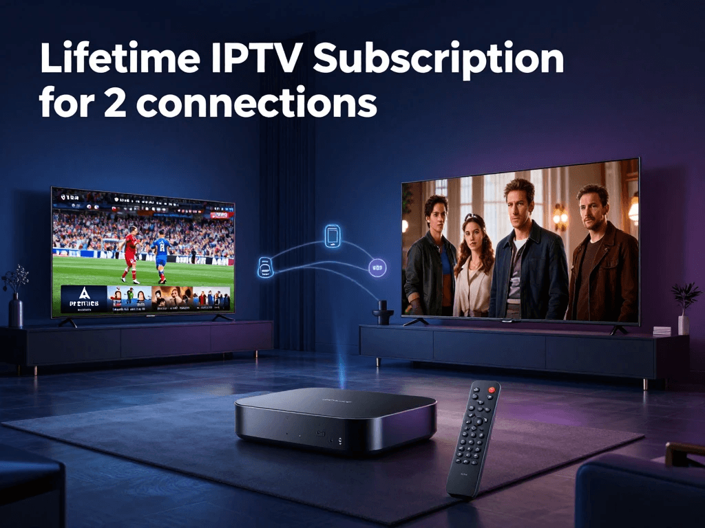 Lifetime IPTV Subscription for 2 Connections