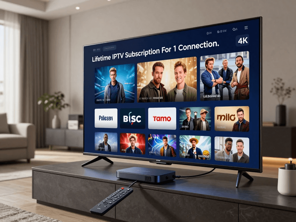 Lifetime IPTV subscription for 1 connection on a modern smart TV