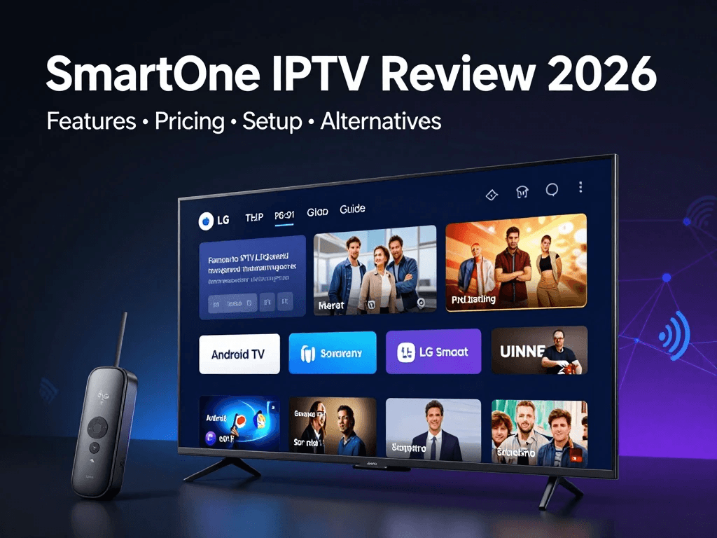 SmartOne IPTV features including live TV EPG and VOD