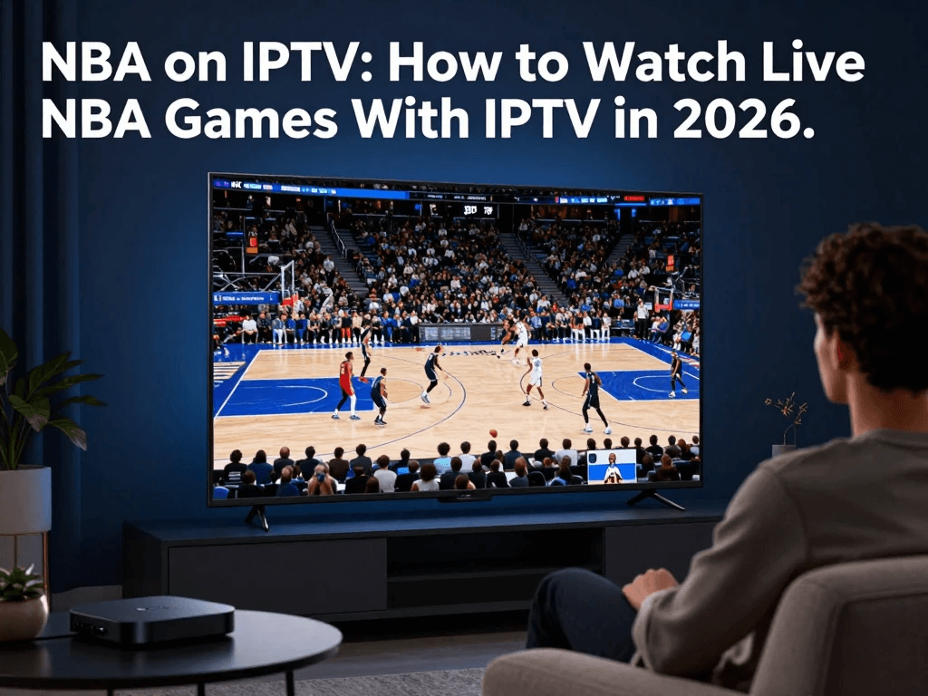 Watching NBA games on a TV using an IPTV streaming device