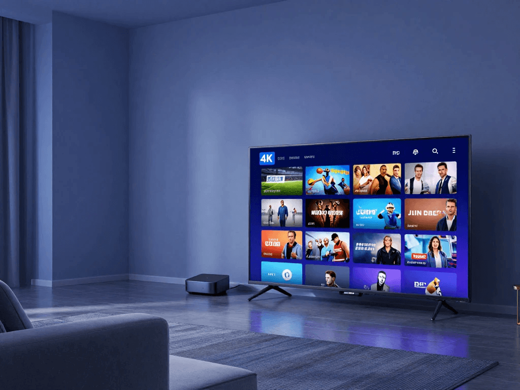 IPTV streaming device compatibility with smart TV, smartphone, tablet, and laptop