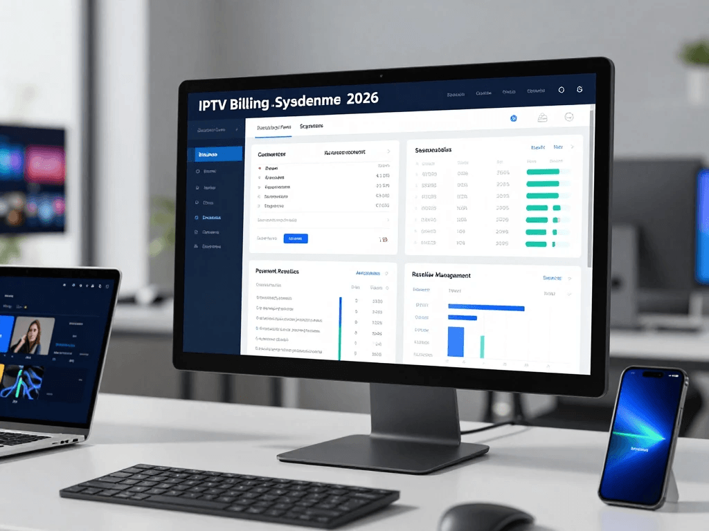 IPTV reseller billing and customer management system