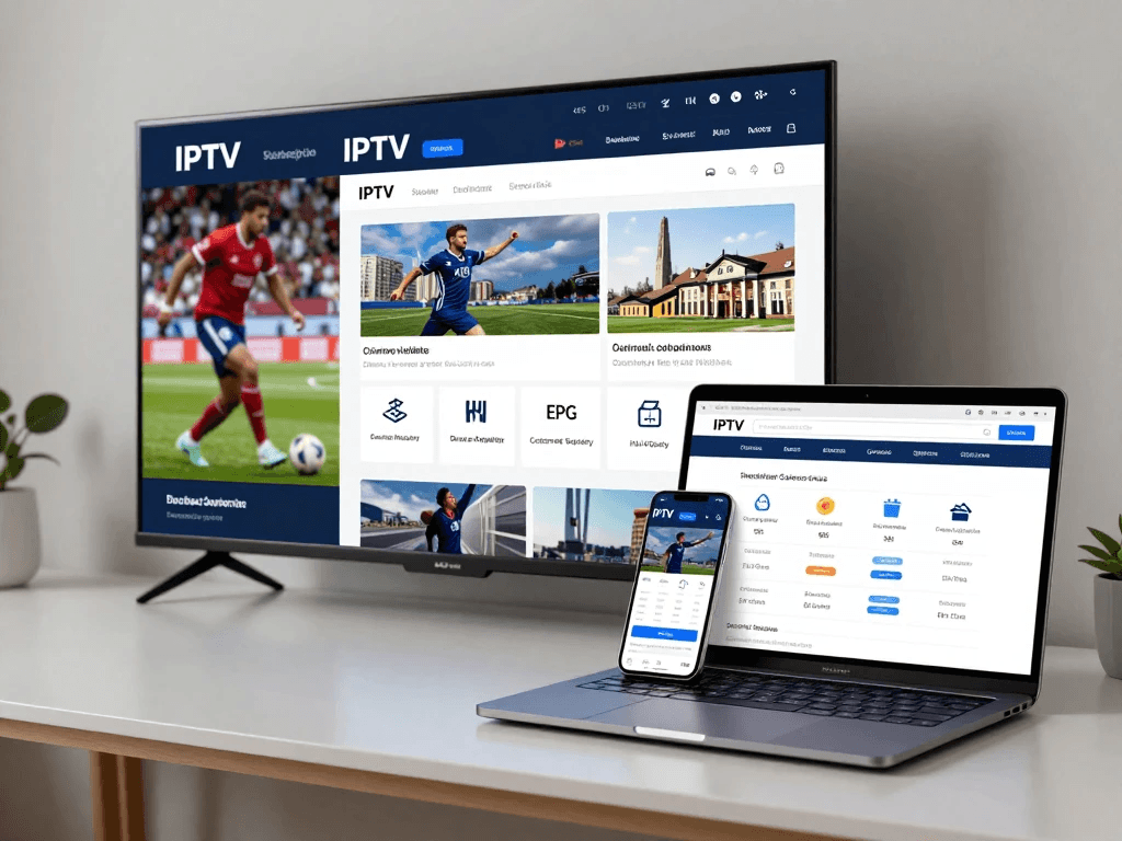 Reliable IPTV subscription service on a 4K TV